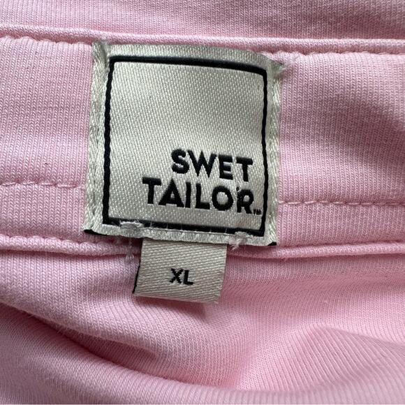 Swet Tailor Light Pink Short Sleeve Polished Button Down Shirt Size XL - Picture 7 of 11